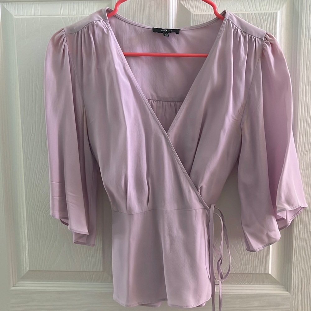 7 for all mankind silk blouse